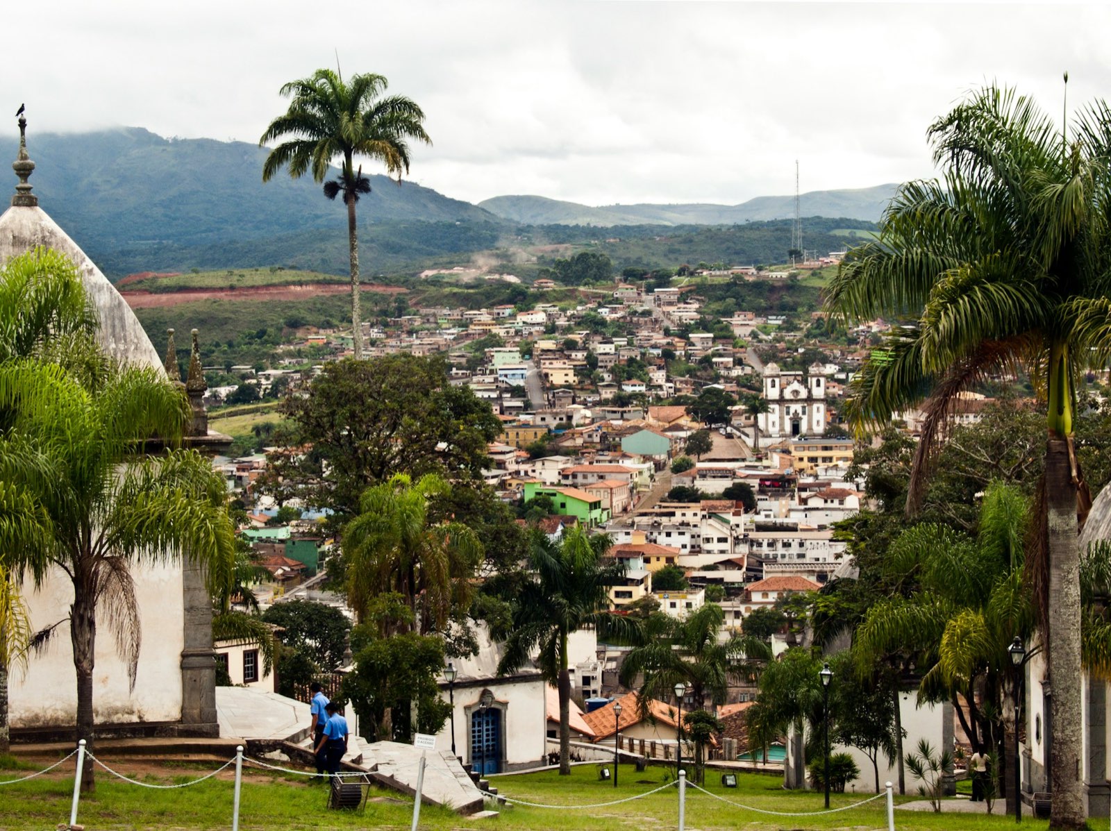 Colorful colonial town in Costa Rica with cobblestone streets and traditional architecture